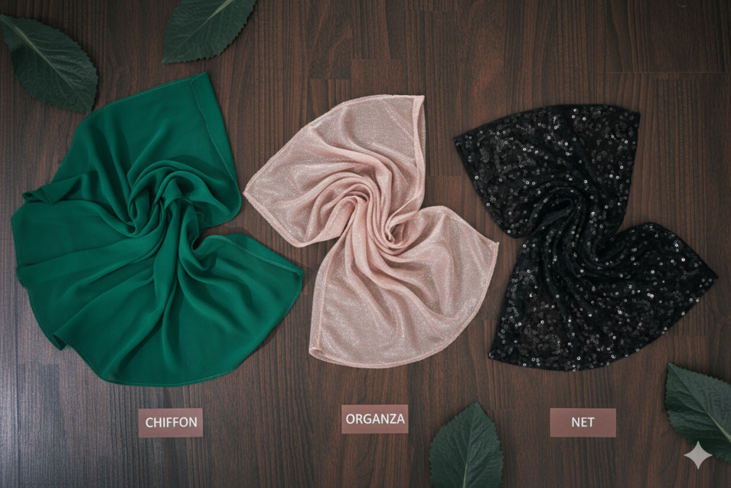 Chiffon vs Organza vs Net for Formal Wear