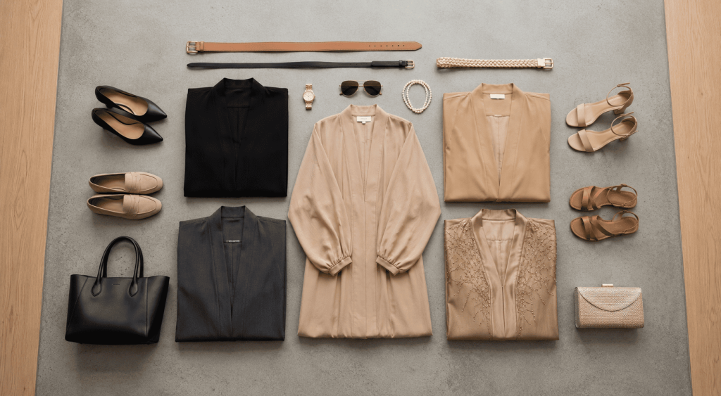 5 abayas at one place